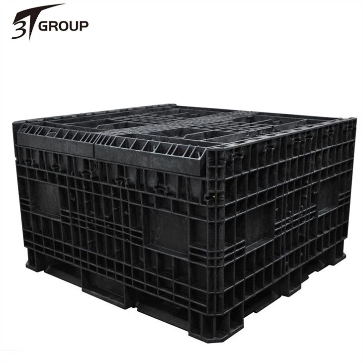cheap 45 x 48 x 50 Heavy-Duty Collapsible Bulk Container 2 Doors